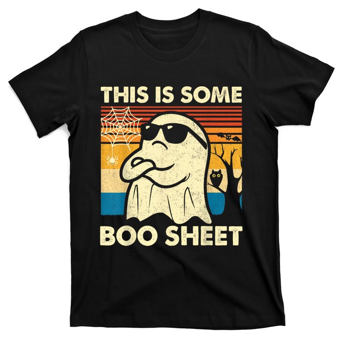 This Is Some Boo Sheet Ghost Retro Funny Halloween T-Shirt