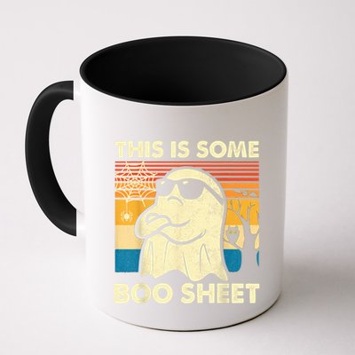 This Is Some Boo Sheet Ghost Retro Funny Halloween Coffee Mug