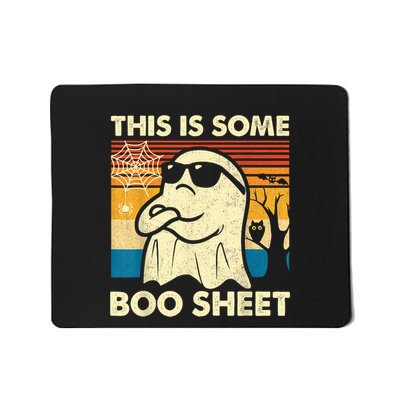 This Is Some Boo Sheet Ghost Retro Funny Halloween Mousepad