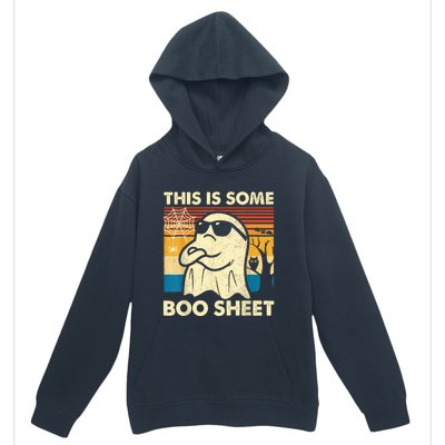 This Is Some Boo Sheet Ghost Retro Funny Halloween Urban Pullover Hoodie