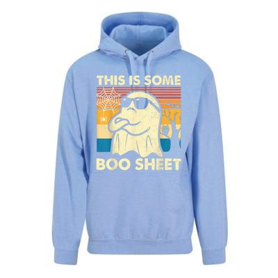 This Is Some Boo Sheet Ghost Retro Funny Halloween Unisex Surf Hoodie