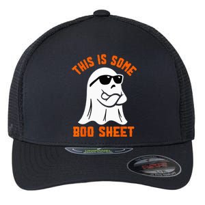 This Is Some Boo Sheet Cool Ghost Funny Halloween Costume Flexfit Unipanel Trucker Cap