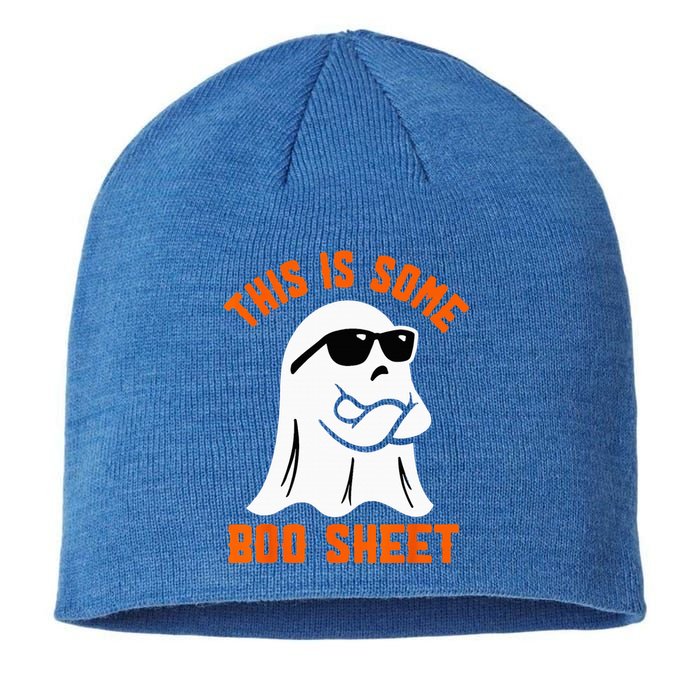 This Is Some Boo Sheet Cool Ghost Funny Halloween Costume Sustainable Beanie