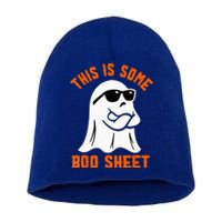 This Is Some Boo Sheet Cool Ghost Funny Halloween Costume Short Acrylic Beanie