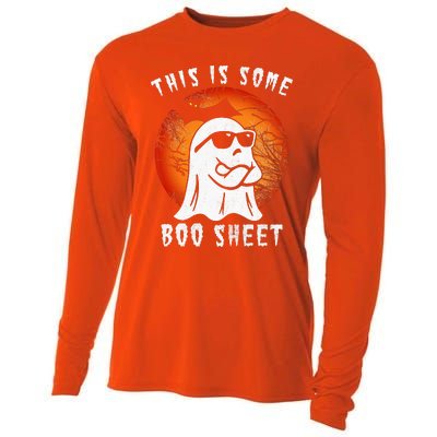 This Is Some Boo Sheet Halloween Ghost Funny Gifts Cooling Performance Long Sleeve Crew