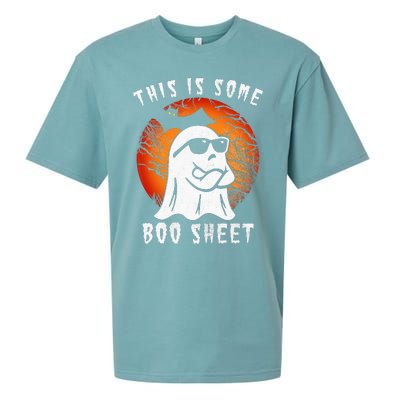 This Is Some Boo Sheet Halloween Ghost Funny Gifts Sueded Cloud Jersey T-Shirt