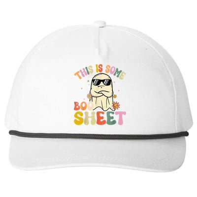 This Is Some Boo Sheet Groovy Ghost Funny Halloween Costume Snapback Five-Panel Rope Hat