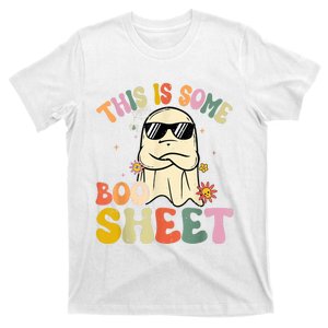 This Is Some Boo Sheet Groovy Ghost Funny Halloween Costume T-Shirt