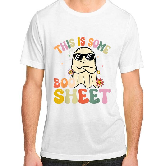 This Is Some Boo Sheet Groovy Ghost Funny Halloween Costume Adult ChromaSoft Performance T-Shirt