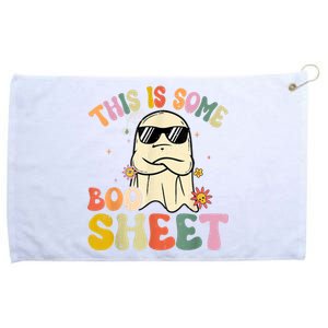 This Is Some Boo Sheet Groovy Ghost Funny Halloween Costume Grommeted Golf Towel