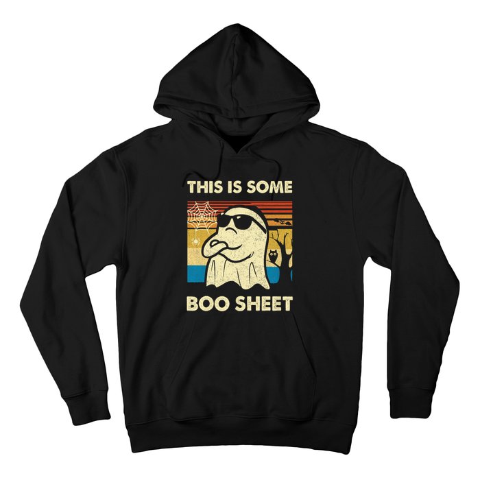 This Is Some Boo Sheet Ghost Retro Funny Halloween Hoodie