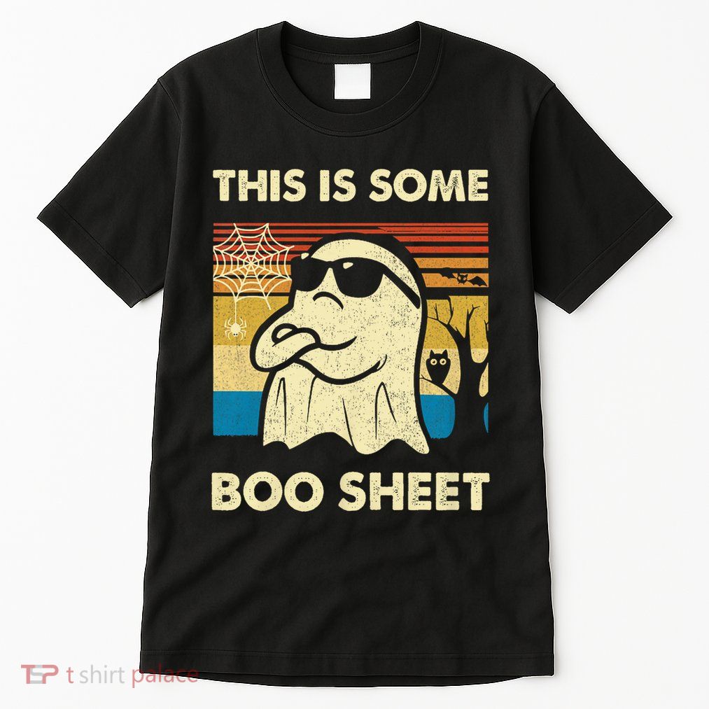 This Is Some Boo Sheet Ghost Retro Funny Halloween Tall T-Shirt