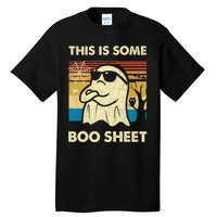 This Is Some Boo Sheet Ghost Retro Funny Halloween Tall T-Shirt