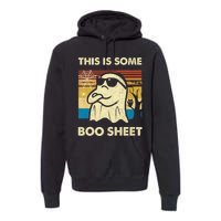 This Is Some Boo Sheet Ghost Retro Funny Halloween Premium Hoodie