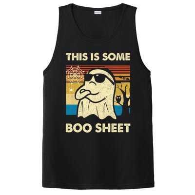 This Is Some Boo Sheet Ghost Retro Funny Halloween PosiCharge Competitor Tank