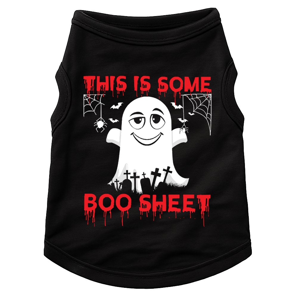 This Is Some Boo Sheet Funny Halloween Ghost Gift Doggie Tank