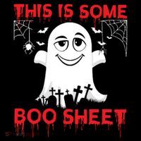 This Is Some Boo Sheet Funny Halloween Ghost Gift Pom Pom 12in Knit Beanie