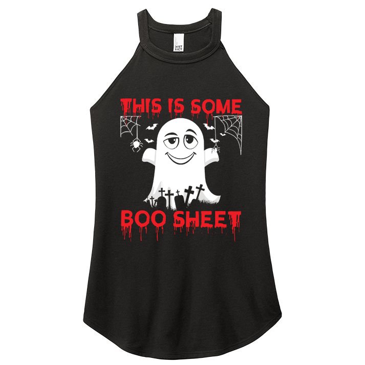 This Is Some Boo Sheet Funny Halloween Ghost Gift Women's Perfect Tri Rocker Tank
