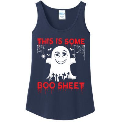 This Is Some Boo Sheet Funny Halloween Ghost Gift Ladies Essential Tank