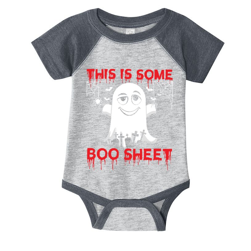 This Is Some Boo Sheet Funny Halloween Ghost Gift Infant Baby Jersey Bodysuit