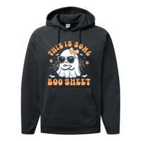 This Is Some Boo Sheet Women Cute Ghost Halloween Performance Fleece Hoodie