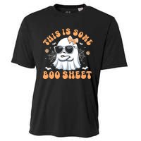 This Is Some Boo Sheet Women Cute Ghost Halloween Cooling Performance Crew T-Shirt