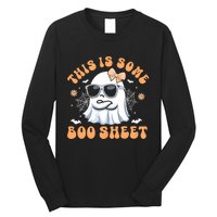 This Is Some Boo Sheet Women Cute Ghost Halloween Long Sleeve Shirt