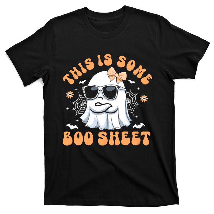 This Is Some Boo Sheet Women Cute Ghost Halloween T-Shirt