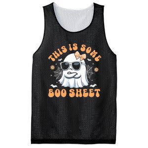 This Is Some Boo Sheet Women Cute Ghost Halloween Mesh Reversible Basketball Jersey Tank