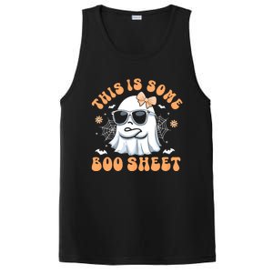 This Is Some Boo Sheet Women Cute Ghost Halloween PosiCharge Competitor Tank