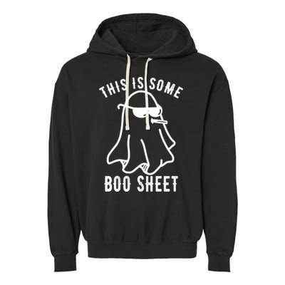 This Is Some Boo Sheet Funny Ghost Garment-Dyed Fleece Hoodie