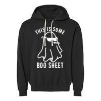 This Is Some Boo Sheet Funny Ghost Garment-Dyed Fleece Hoodie