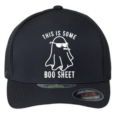 This Is Some Boo Sheet Funny Ghost Flexfit Unipanel Trucker Cap
