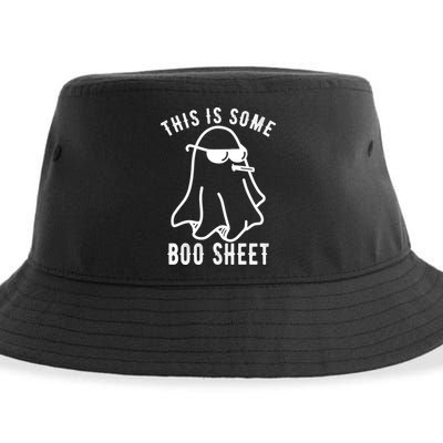 This Is Some Boo Sheet Funny Ghost Sustainable Bucket Hat