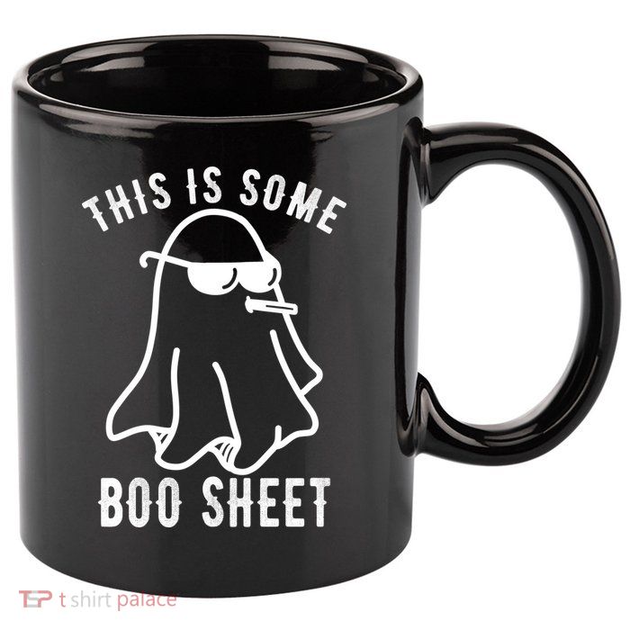 This Is Some Boo Sheet Funny Ghost 11oz C Handle Ceramic Mug