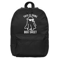 This Is Some Boo Sheet Funny Ghost 16 in Basic Backpack