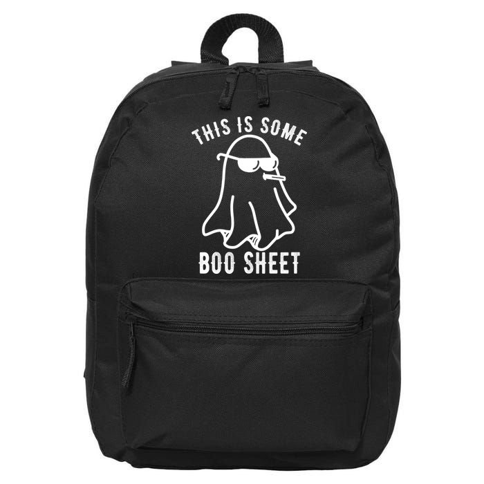 This Is Some Boo Sheet Funny Ghost 16 in Basic Backpack