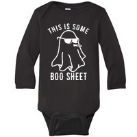 This Is Some Boo Sheet Funny Ghost Baby Long Sleeve Bodysuit