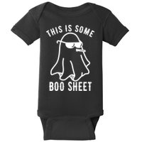This Is Some Boo Sheet Funny Ghost Baby Bodysuit