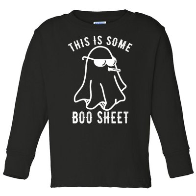 This Is Some Boo Sheet Funny Ghost Toddler Long Sleeve Shirt