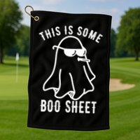 This Is Some Boo Sheet Funny Ghost Golf Towel