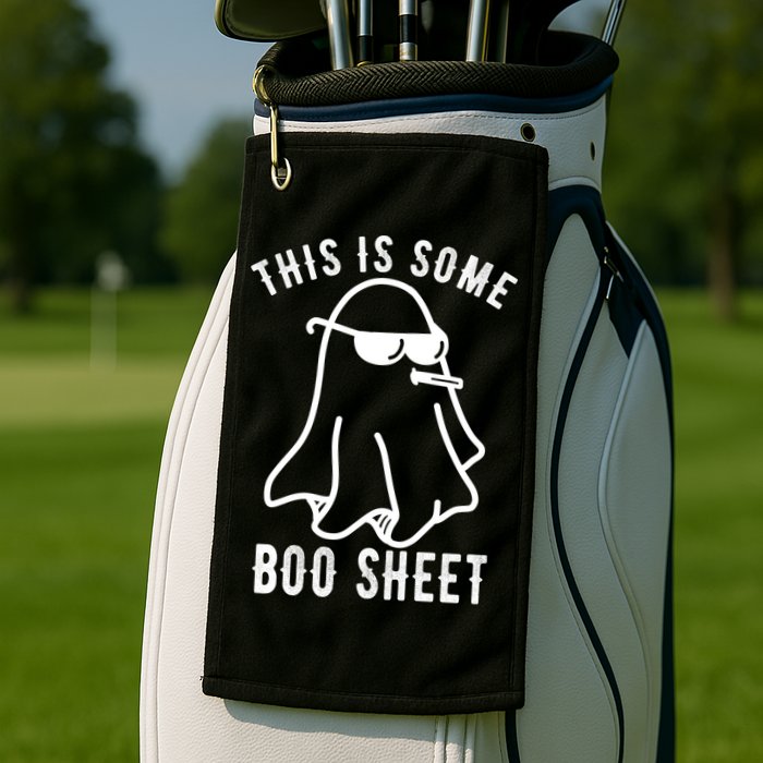 This Is Some Boo Sheet Funny Ghost Golf Towel