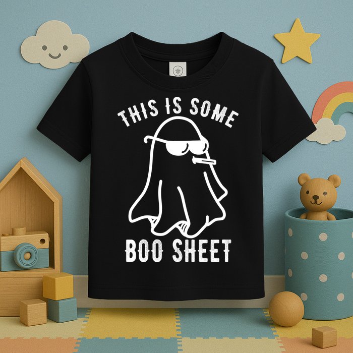 This Is Some Boo Sheet Funny Ghost Toddler T-Shirt
