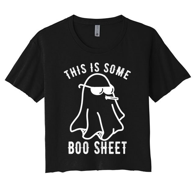 This Is Some Boo Sheet Funny Ghost Crop Top