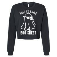 This Is Some Boo Sheet Funny Ghost Cropped Pullover Crew