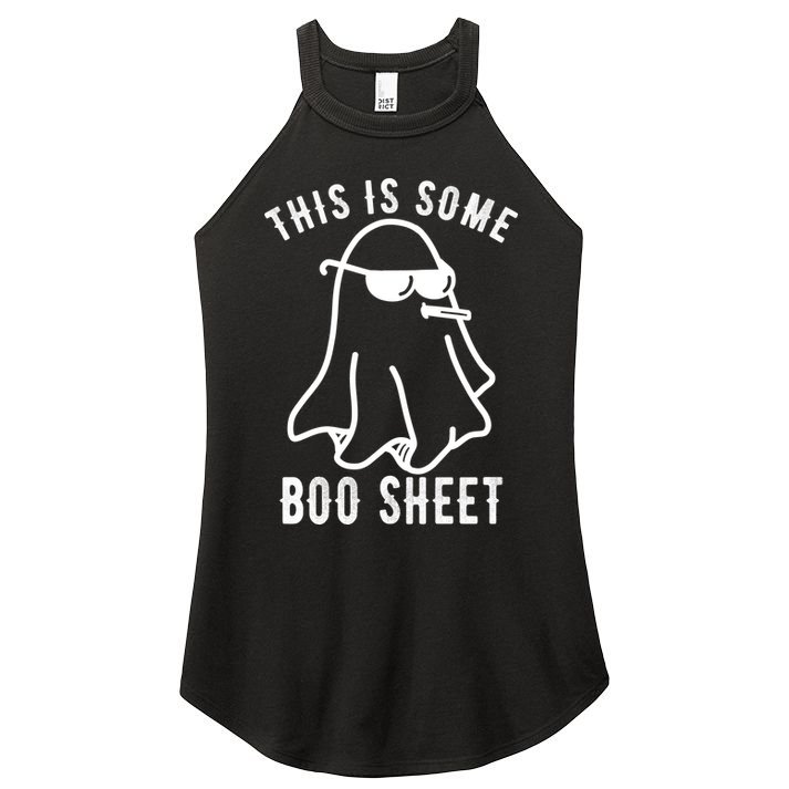 This Is Some Boo Sheet Funny Ghost Women's Perfect Tri Rocker Tank