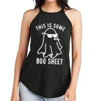 This Is Some Boo Sheet Funny Ghost Women's Perfect Tri Rocker Tank
