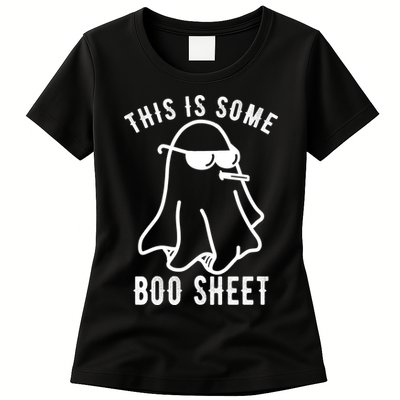 This Is Some Boo Sheet Funny Ghost Womens T-Shirt