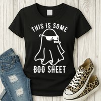 This Is Some Boo Sheet Funny Ghost Womens T-Shirt