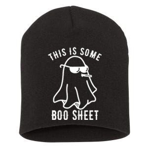 This Is Some Boo Sheet Funny Ghost Short Acrylic Beanie